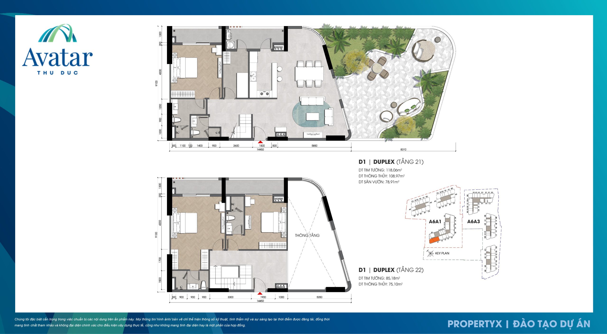 Thiết kế căn hộ duplex dự án Avatar Thủ Đức