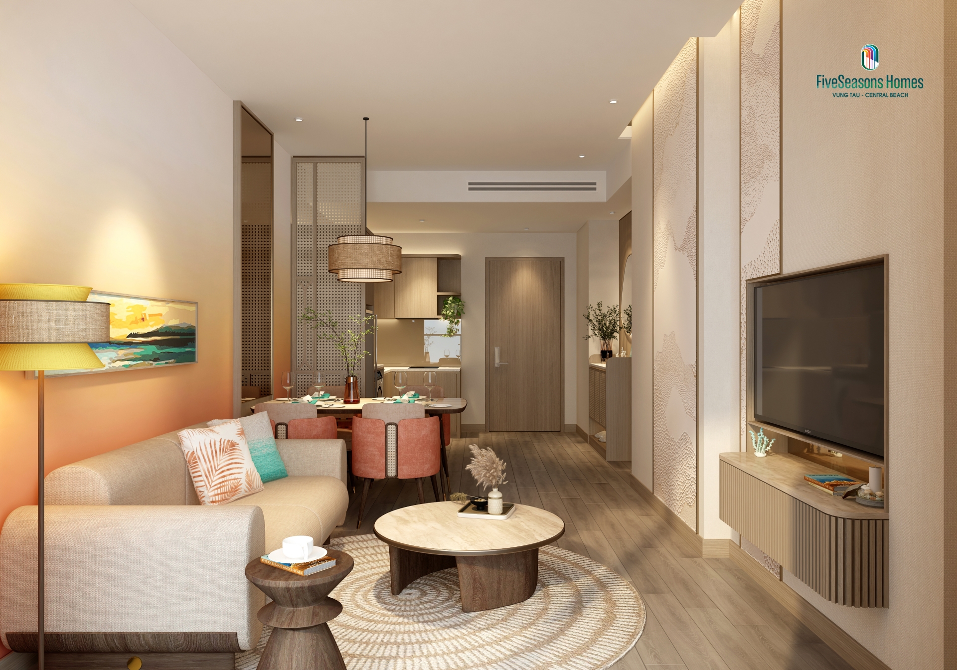 Nội thất căn hộ dự án FiveSeasons Homes - Vũng Tàu Central Beach